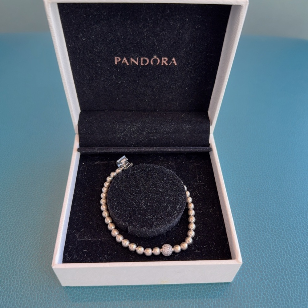 Pandora Silver and Pearl Bracelet